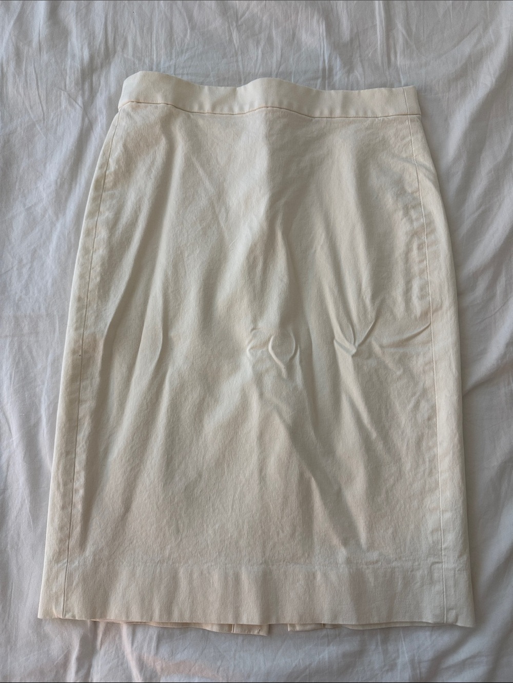 J. Crew Cream Pencil Skirt